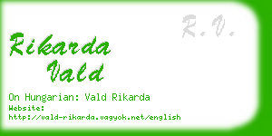 rikarda vald business card